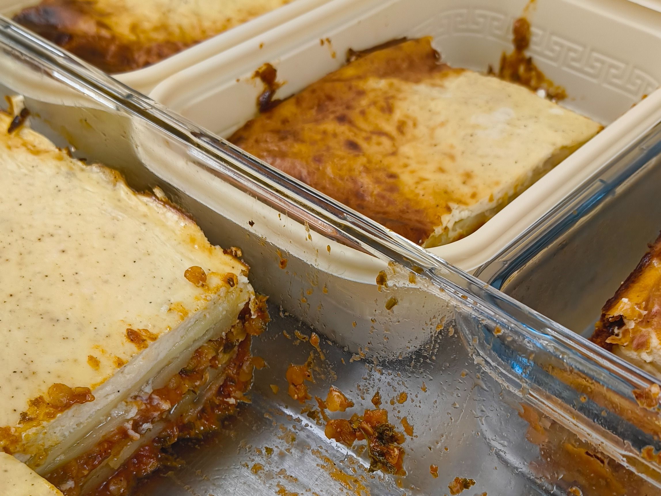 Griekse klassieke moussaka Veggie voor 2 personen