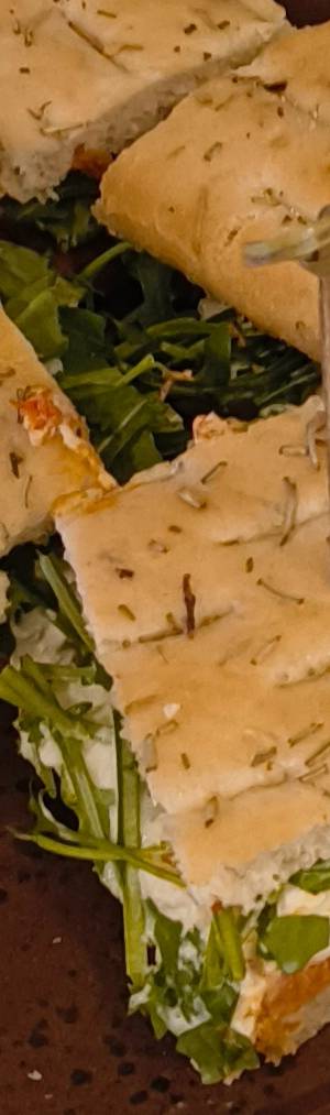 Foccacia op italiaanse wijze belegd veggie- 4 pers.
